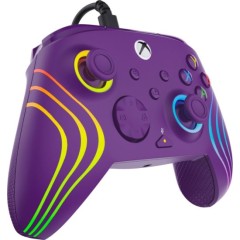 Afterglow RGB WAVE Xbox Gaming Controller — Purple