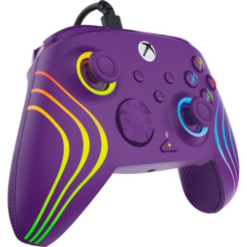 Afterglow RGB WAVE Xbox Gaming Controller — Purple
