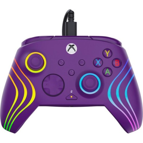 Afterglow RGB WAVE Xbox Gaming Controller — Purple