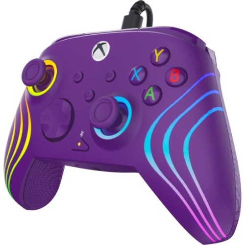 Afterglow RGB WAVE Xbox Gaming Controller — Purple