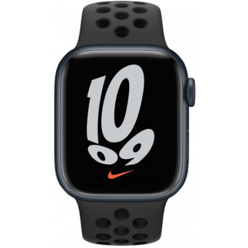 Apple Watch 7 cellular MKJ43HB/A с сим-картой, 41 мм, цвет Midnight Nike