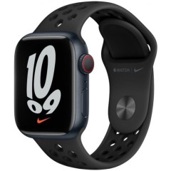 Apple Watch 7 cellular MKJ43HB/A с сим-картой, 41 мм, цвет Midnight Nike