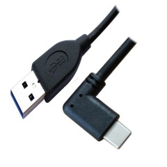 כבל טעינה Type C זווית ימין ל USB A 3.1 אורך 2 מטר