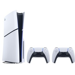 Sony PlayStation 5 Slim 1TB Bluray Edition game console bundle + Two wireless DualSense controllers