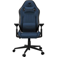 כיסא גיימינג COUGAR Explore Royal F Edition עם ריפוד משולב מעור PVC נושם ובד קטיפתי – כחול כהה