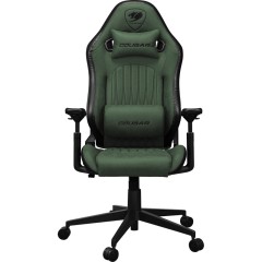 כיסא גיימינג COUGAR Explore Royal F Edition עם ריפוד משולב מעור PVC נושם ובד קטיפתי – ירוק צבאי