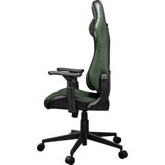 כיסא גיימינג COUGAR Explore Royal F Edition עם ריפוד משולב מעור PVC נושם ובד קטיפתי – ירוק צבאי