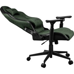 כיסא גיימינג COUGAR Explore Royal F Edition עם ריפוד משולב מעור PVC נושם ובד קטיפתי – ירוק צבאי