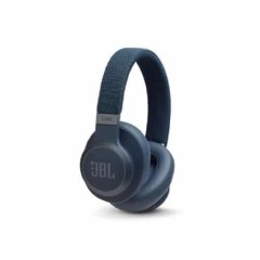 Headphones JBL Live 650BT in blue color.