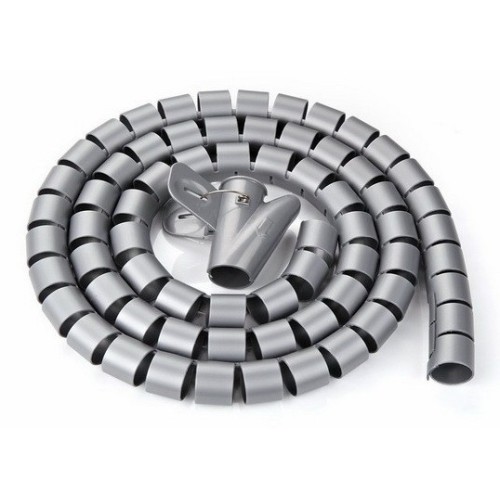 Cable bundle with a diameter of 25mm and a length of 20 meters in gray.