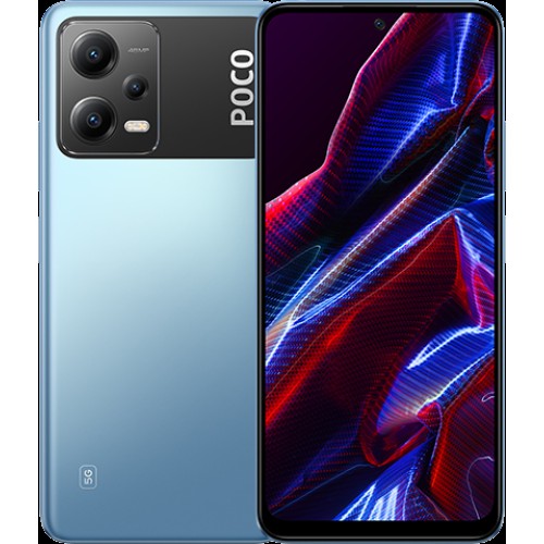 Xiaomi Poco X5 5G in blue color.