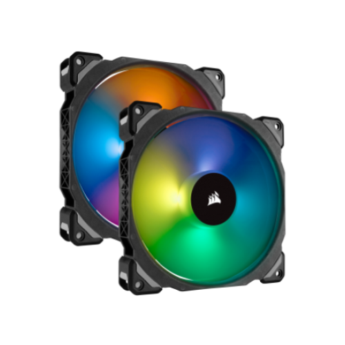 Fan set CORSAIR ML140 PRO RGB LED 140 mm PWM magnetic levitation (2 fans)