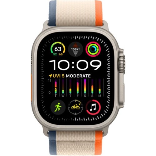 שעון חכם Apple Watch Ultra 2 49mm GPS + Cellular עם רצועה Orange/Beige Trail Loop בגודל M/L