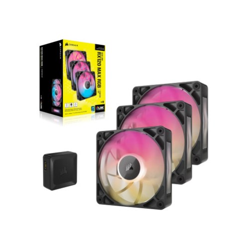 Fan set CORSAIR iCUE LINK RX120 MAX RGB 120 mm (3 fans)