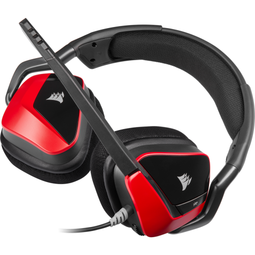 אוזניות גיימינג אדומות Corsair VOID ELITE SURROUND Premium – Cherry