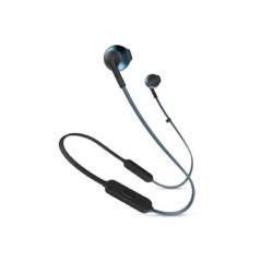 Bluetooth headphones JBL Tune 205BT in blue color.