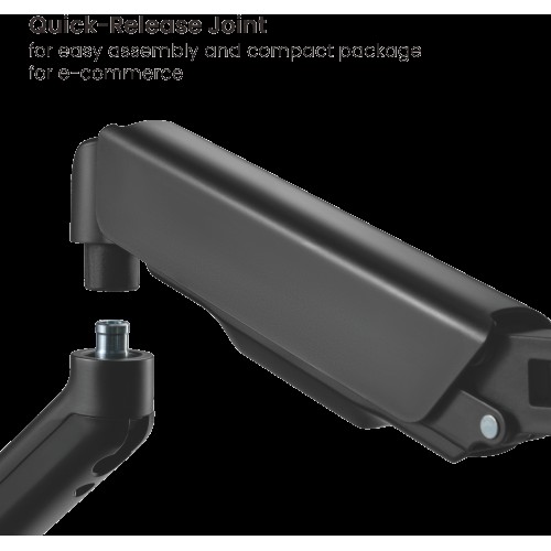 זרוע קיר למסך בגודל 17″–32″