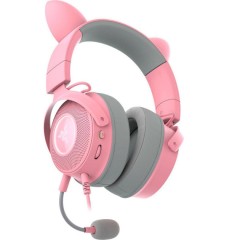 אוזניות גיימינג Kraken Kitty V2 Pro Quartz – ורוד