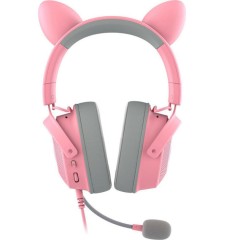 אוזניות גיימינג Kraken Kitty V2 Pro Quartz – ורוד