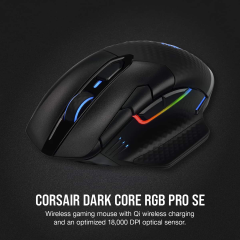 Беспроводная игровая мышь Corsair Dark Core RGB Pro SE.