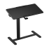 Mobile adjustable side table — black