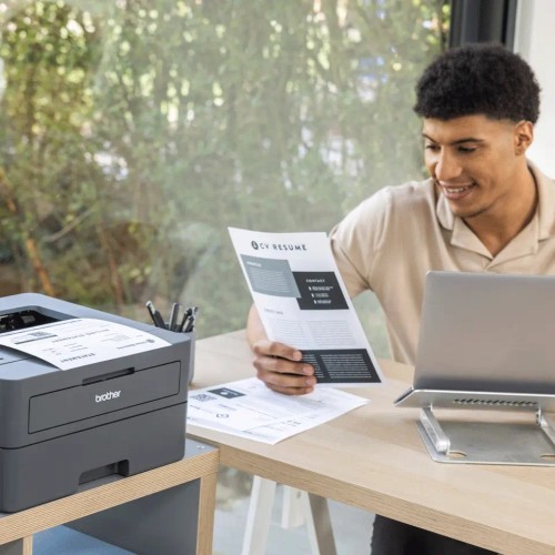 Brother HL-L2445DW Monochrome Laser Printer with Wi-Fi and Automatic Duplex Printing — White