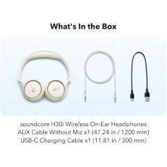 Wireless On-Ear Headphones Anker Soundcore H30i — White