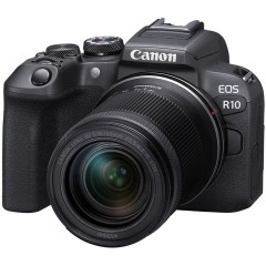 מצלמה דיגיטלית ללא מראה Canon EOS R10 + עדשת RF-S 18-150mm F3.5-6.3 IS STM — שחור