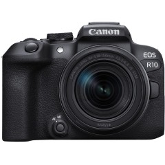 מצלמה דיגיטלית ללא מראה Canon EOS R10 + עדשת RF-S 18-150mm F3.5-6.3 IS STM — שחור