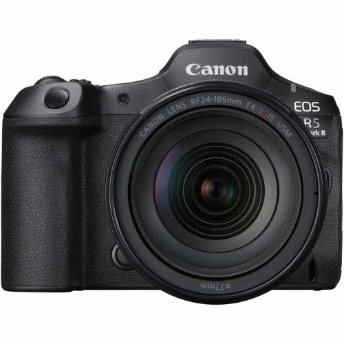 מצלמה דיגיטלית ללא מראה Canon EOS R5 Mark II + עדשת RF 24-105mm F4L IS USM — שחור