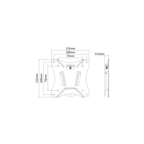 Wall-mounted screen bracket VM-108.