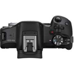 מצלמה דיגיטלית ללא מראה Canon EOS R50 + עדשת RF-S 18-45mm F4.5-6.3 IS STM — שחור