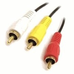 RCA x3 Cable M-M Molded, 1.8m