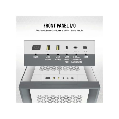 Computer Case CORSAIR 5000D AIRFLOW TG WHITE