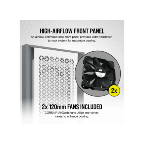 Computer Case CORSAIR 5000D AIRFLOW TG WHITE