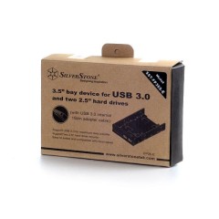 Крепление для внутреннего диска SilverStone с 2x USB 3.0 и 2x 2.5-дюймовым отсеком устройства