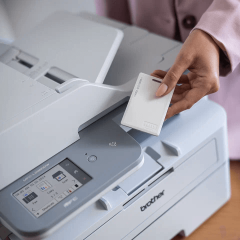 Brother MFC-L2980DW Monochrome Laser Multifunction Printer with Wi-Fi, Scanner, Copier and Fax — White