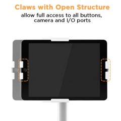 מתקן שולחני אנטי-תאנה לטאבלטים — לבן