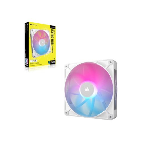 Fan CORSAIR iCUE LINK RX140 RGB 140 mm PWM Expansion white