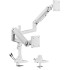 Dual Monitor Desk Mount for 17″–49″ Displays (White)