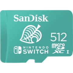 SanDisk Micro SDXC memory card for Nintendo Switch with a capacity of 512GB