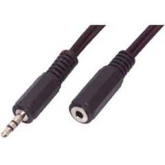 AUX 3.5 Stereo Male-Female Extension Cable 0.5 Meter.