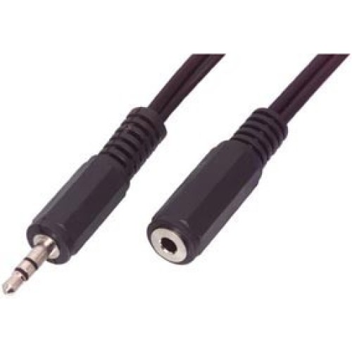 AUX 3.5 Stereo Male-Female Extension Cable 1 Meter.