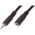 AUX 3.5 Stereo Male-Female Extension Cable 1 Meter.