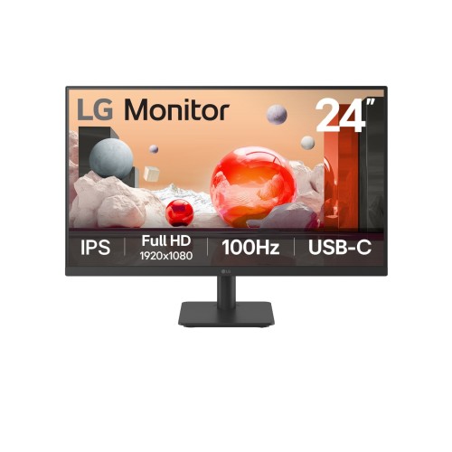 מסך מחשב LG 23.8" FHD IPS 100Hz — שחור