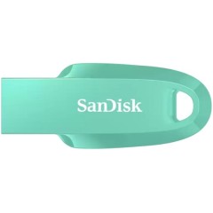 זיכרון נייד SanDisk Ultra Curve USB 3.2 בנפח 256GB צבע ירוק