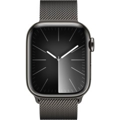 Смарт-часы Apple Watch Series-9 GPS + Cellular 41 mm Steel Case с ремешком Graphite Milanese Loop