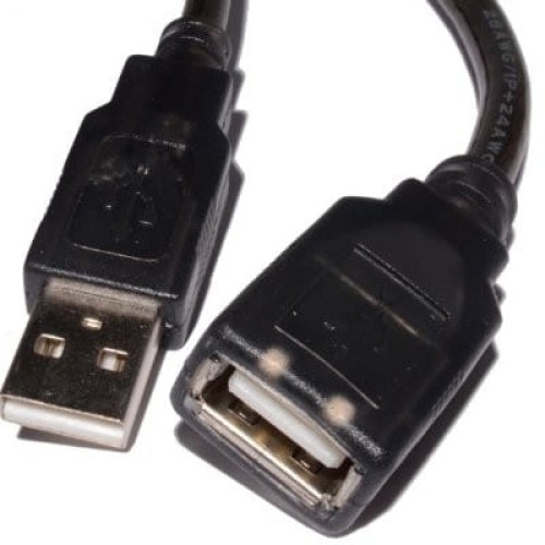 כבל USB 2.0 מאריך ז-נ מקצועי 1 מטר