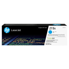 טונר מקורי ציאן HP 219X מוגדל למדפסות HP Color LaserJet Pro