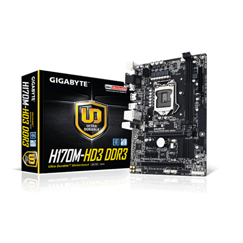 לוח אם 1151 H170 Gigabyte GA-H170M-HD3